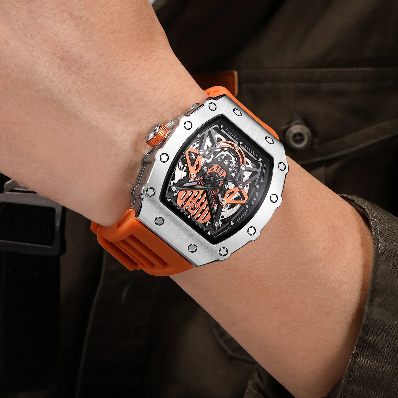 VELIN CHRONO ORANGE
