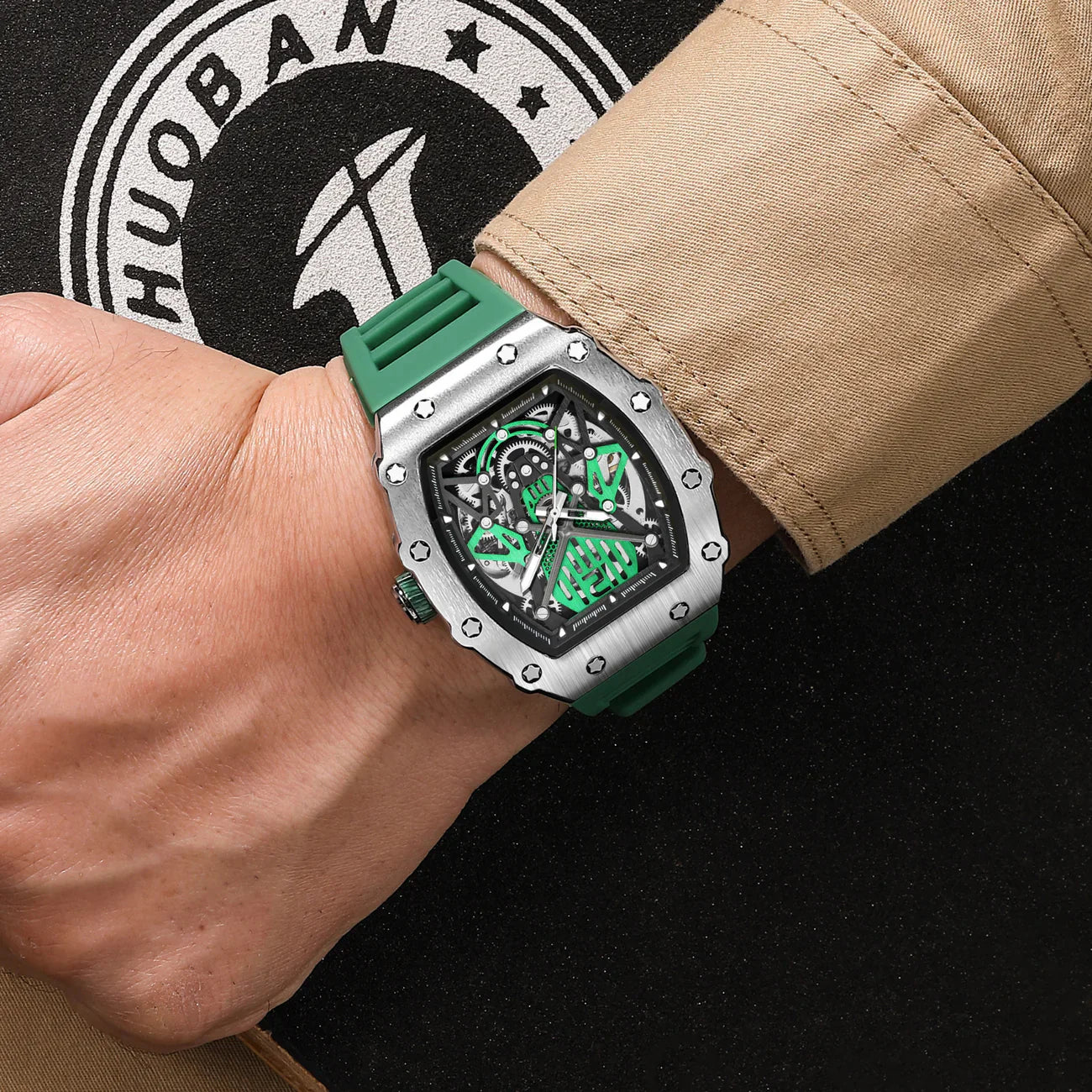 VELIN CHRONO GREEN